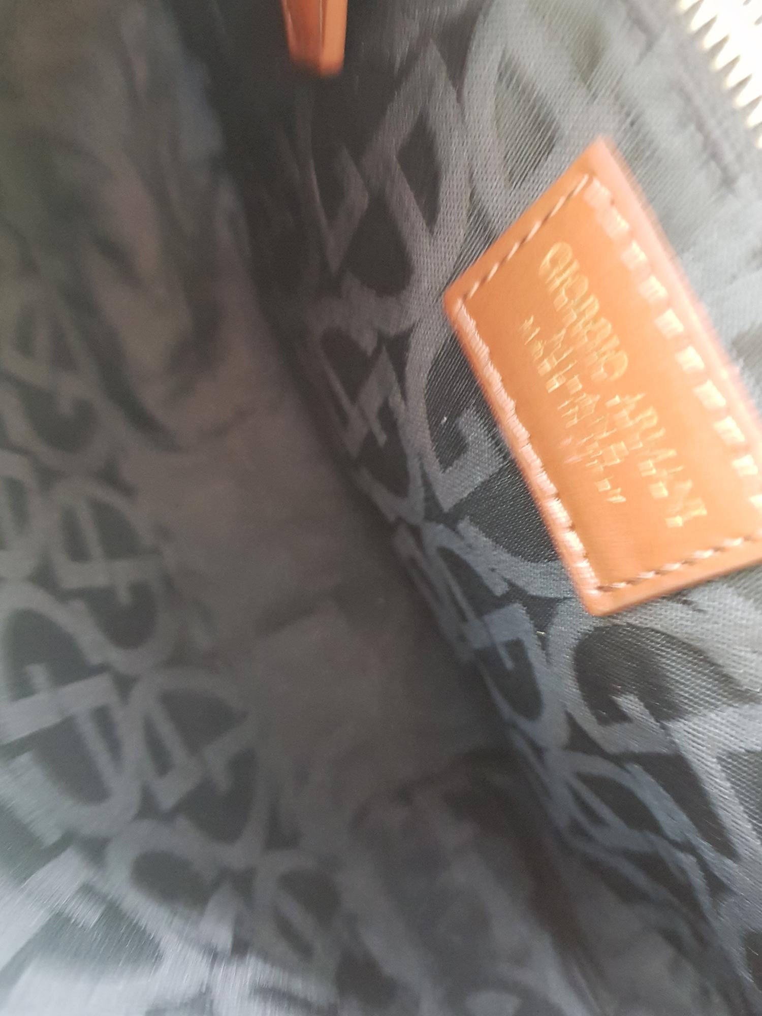 Giorgio Armani Woman Shoulder bag  Brown Leather For Sale 2