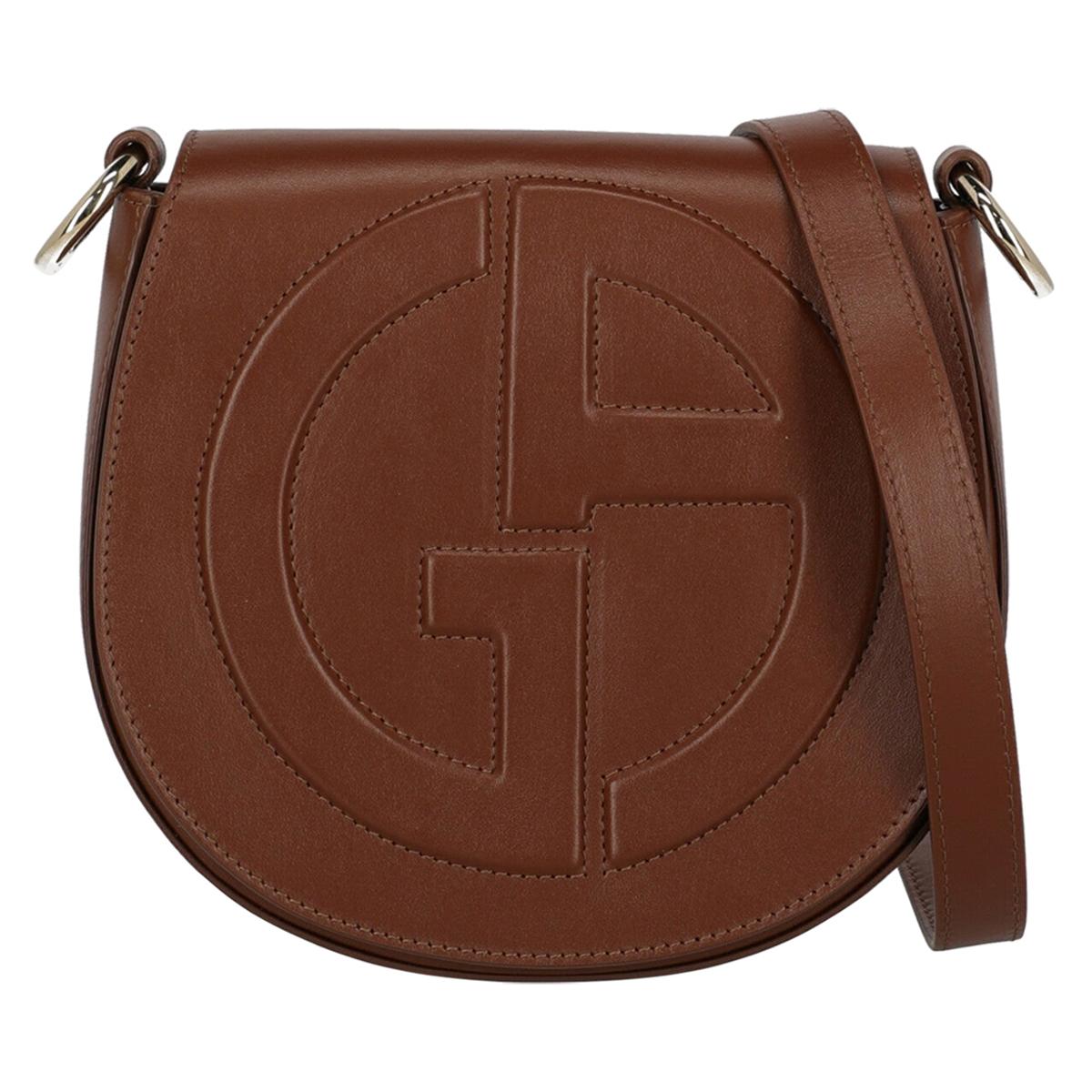 Giorgio Armani Woman Shoulder bag  Brown Leather For Sale