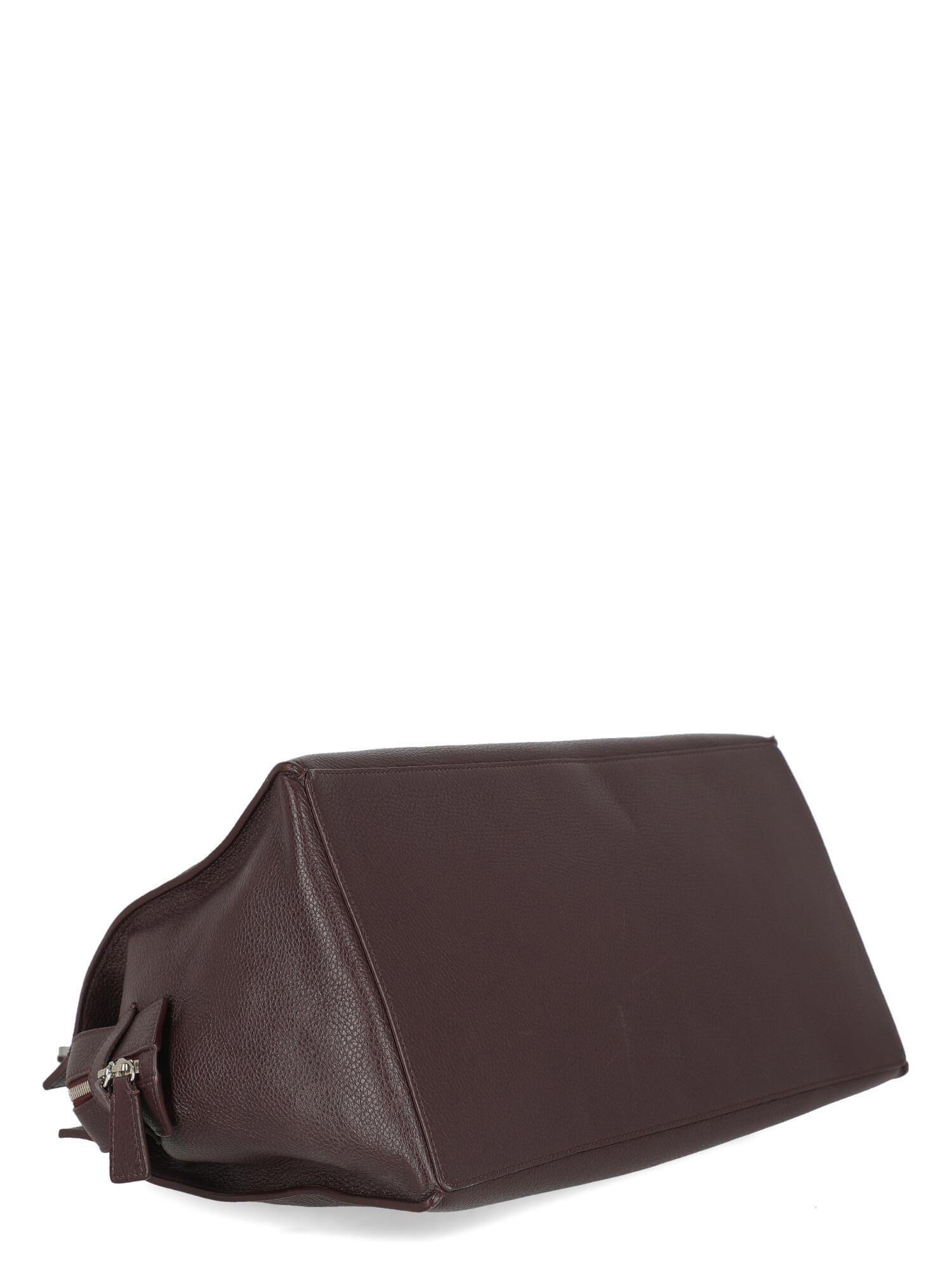 Women's Giorgio Armani Women Handbags Purple Leather  For Sale