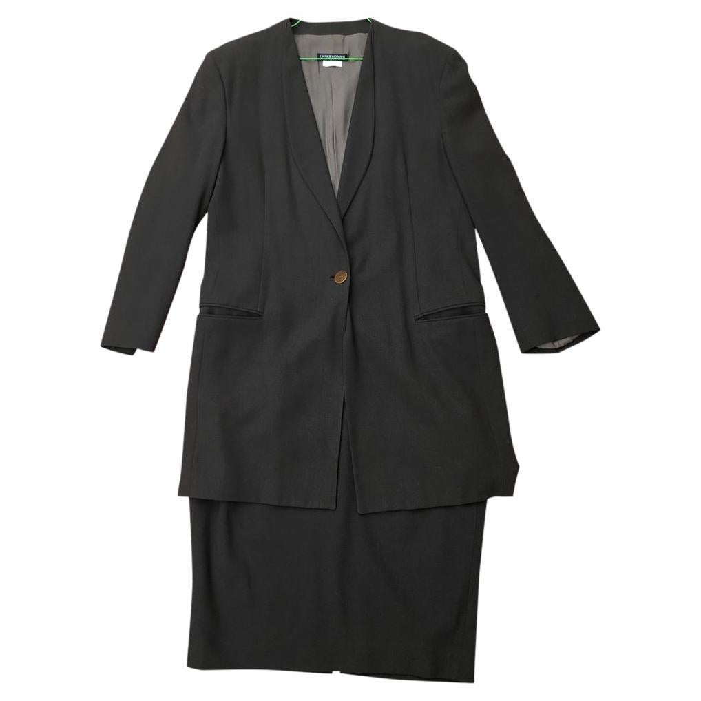 Giorgio Armani Wool Suit Jacket For Sale