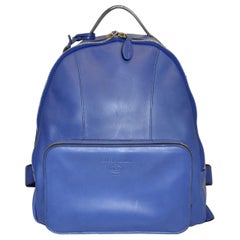 Giorgio Armani x BUGATTI Blue Leather Backpack NWT