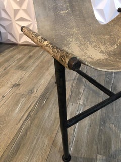 Giorgio Belloli Leather and Iron Sling Chair