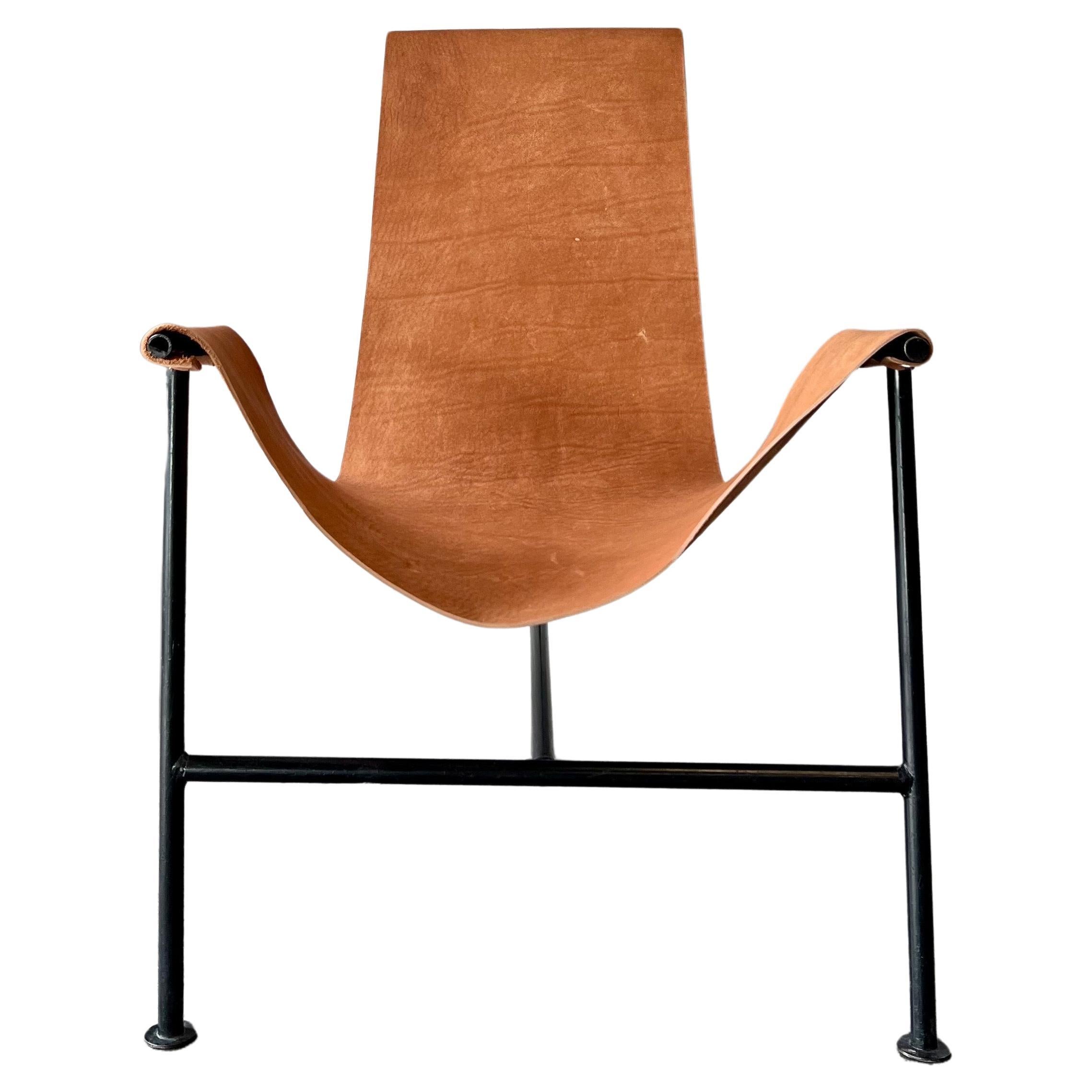 Giorgio Belloli Leather and Iron Sling Chair