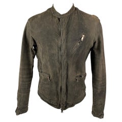 GIORGIO BRATO Taglia 40 Giacca con zip color antracite