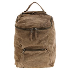 Giorgio Brato Wrinkled Lambskin Backpack — Taupe