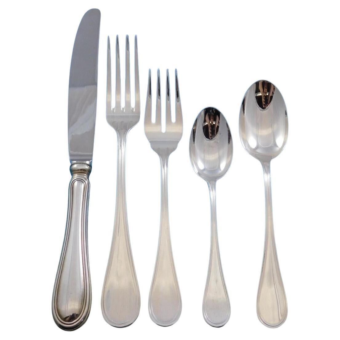 Giorgio by Wallace Italy Sterling Silver Flatware Set Service Dinner 30 pieces