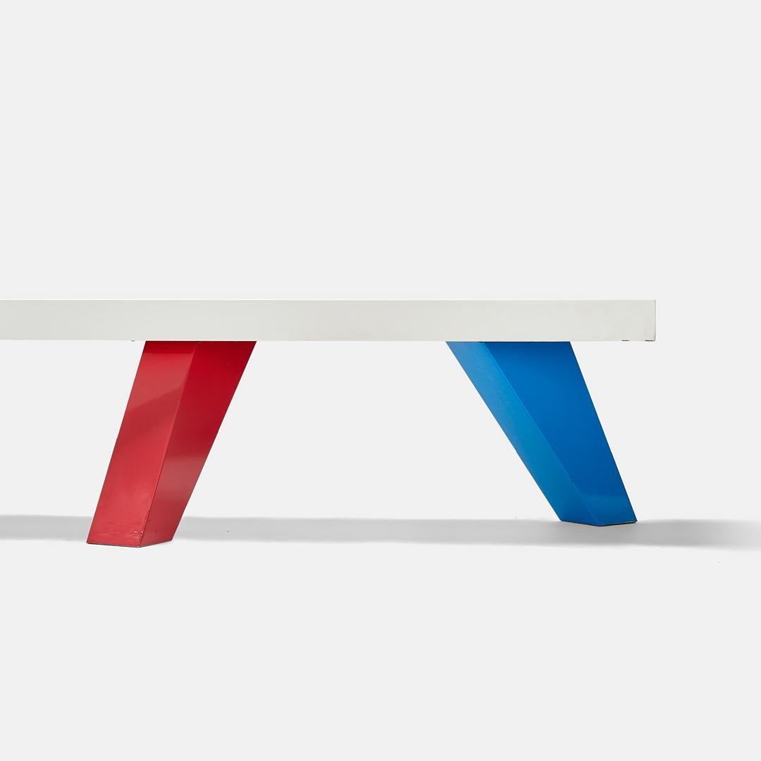 Émaillé Banc postmoderne Mammut de Giorgio Cattano pour Cleto Munari, Italie édition limitée en vente