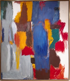 11-1961 Acrylic on Canvas, Abstract Expressionist, Mid-20th Century