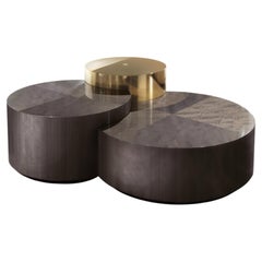 Giorgio Collection Tavolino rotondo da cocktail a 3 livelli