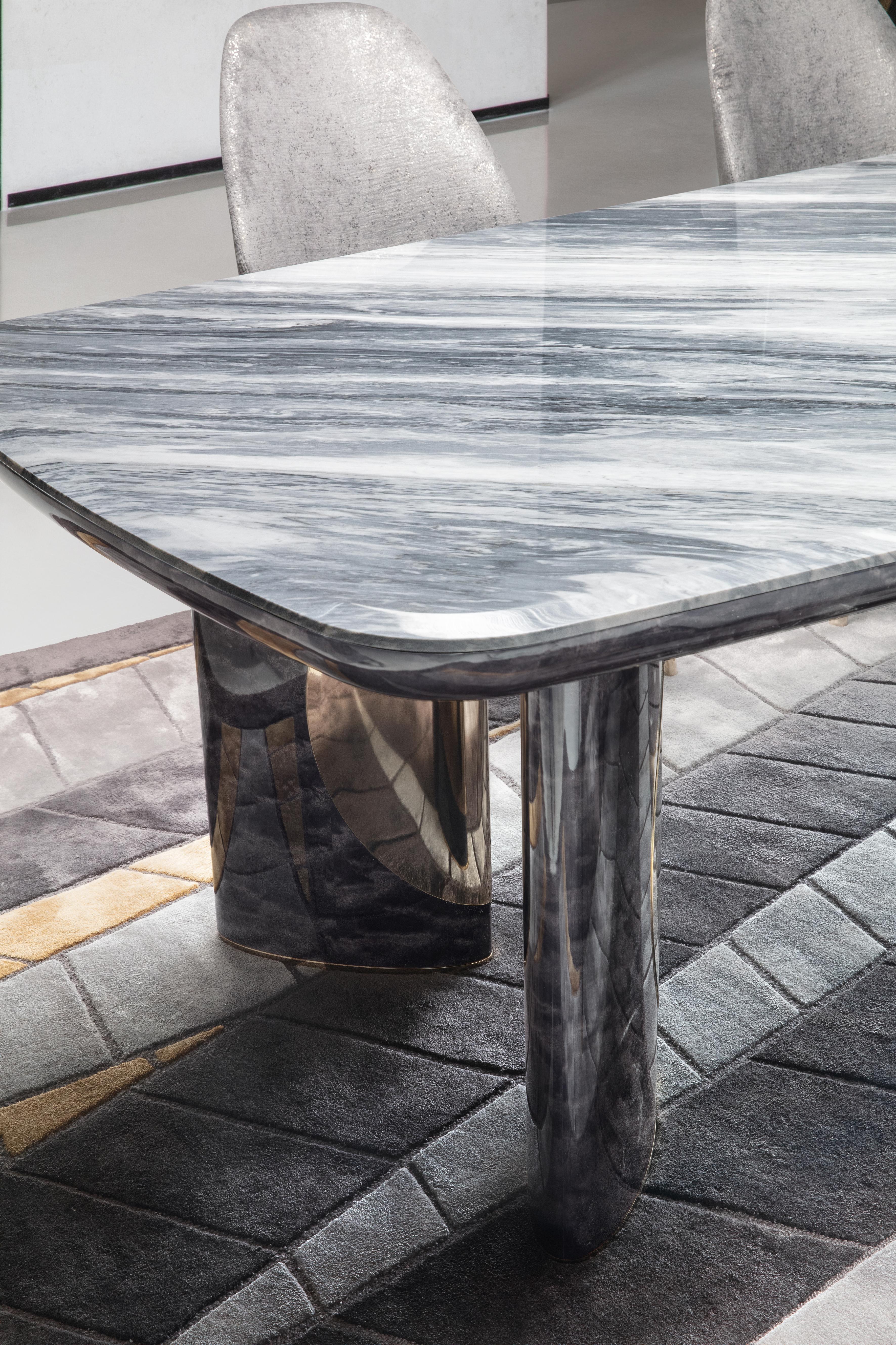 Art Deco Giorgio Collection Charisma Italian Marble Dining table For Sale
