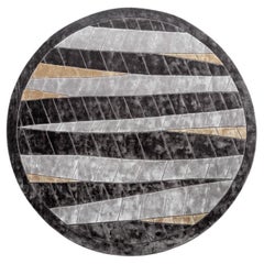 Tappeto rotondo Giorgio Collection Charisma con inserto oro