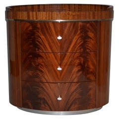 Giorgio Collection Crotch Mahogany High Gloss Night Table