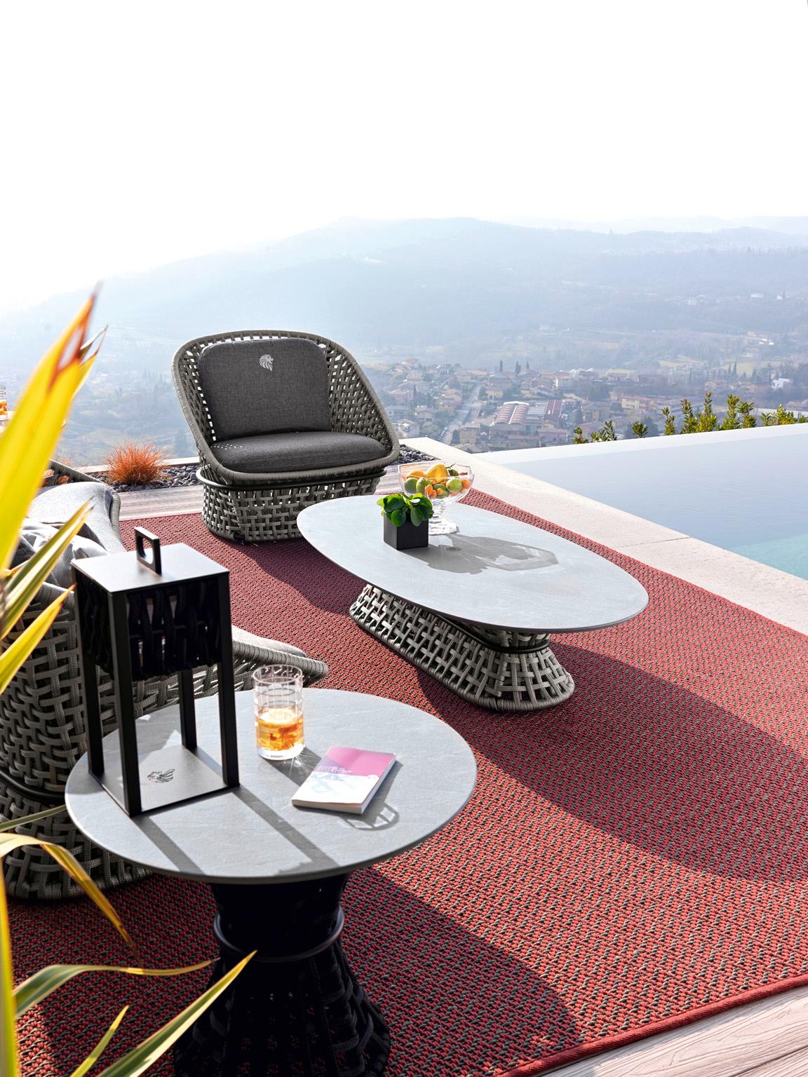 Italian Giorgio Collection Dune Outdoor Occasional Armchair  For Sale