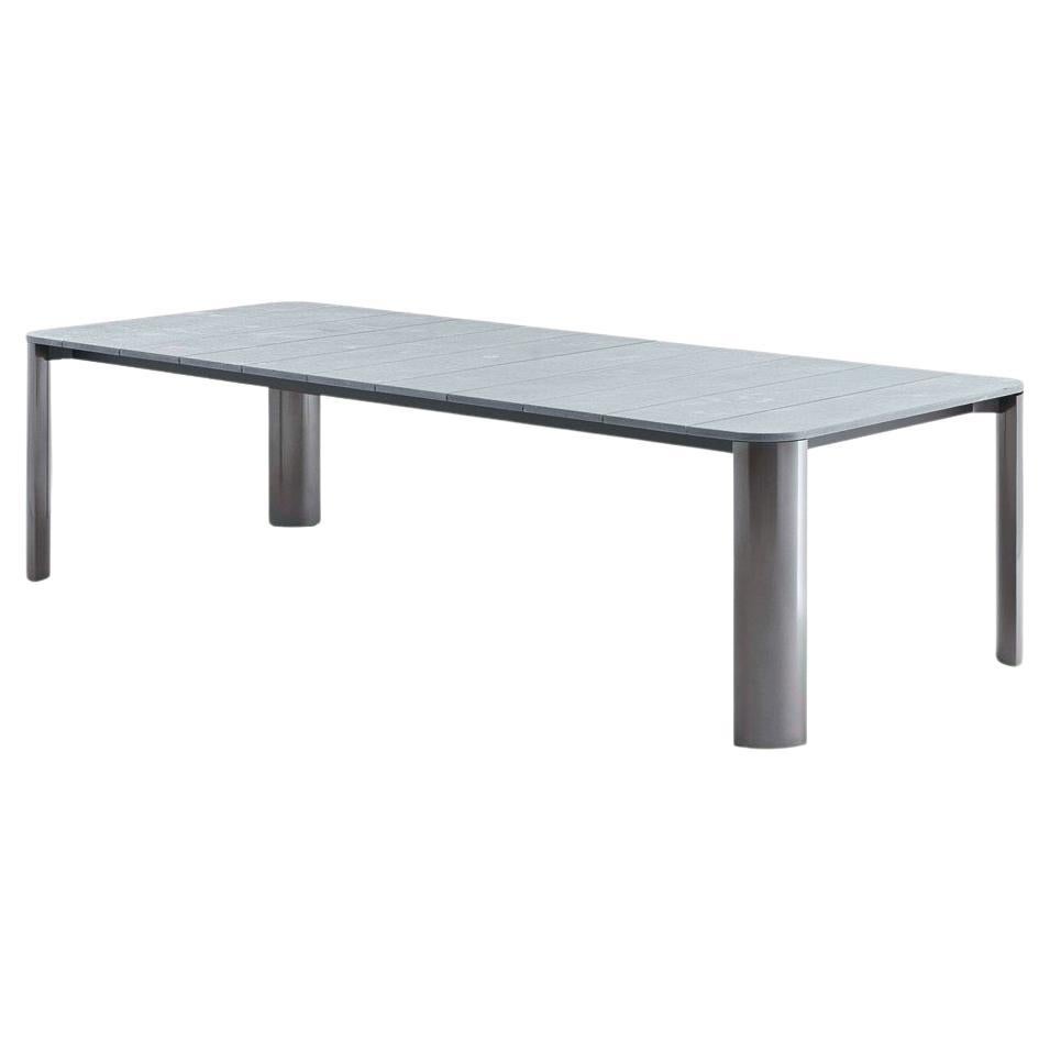 Giorgio Collection Oasi Outdoor Rectangular Table 118" with Stone Top For Sale