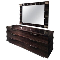 Giorgio Collection Ebony Macassar Dresser in Satin Finish