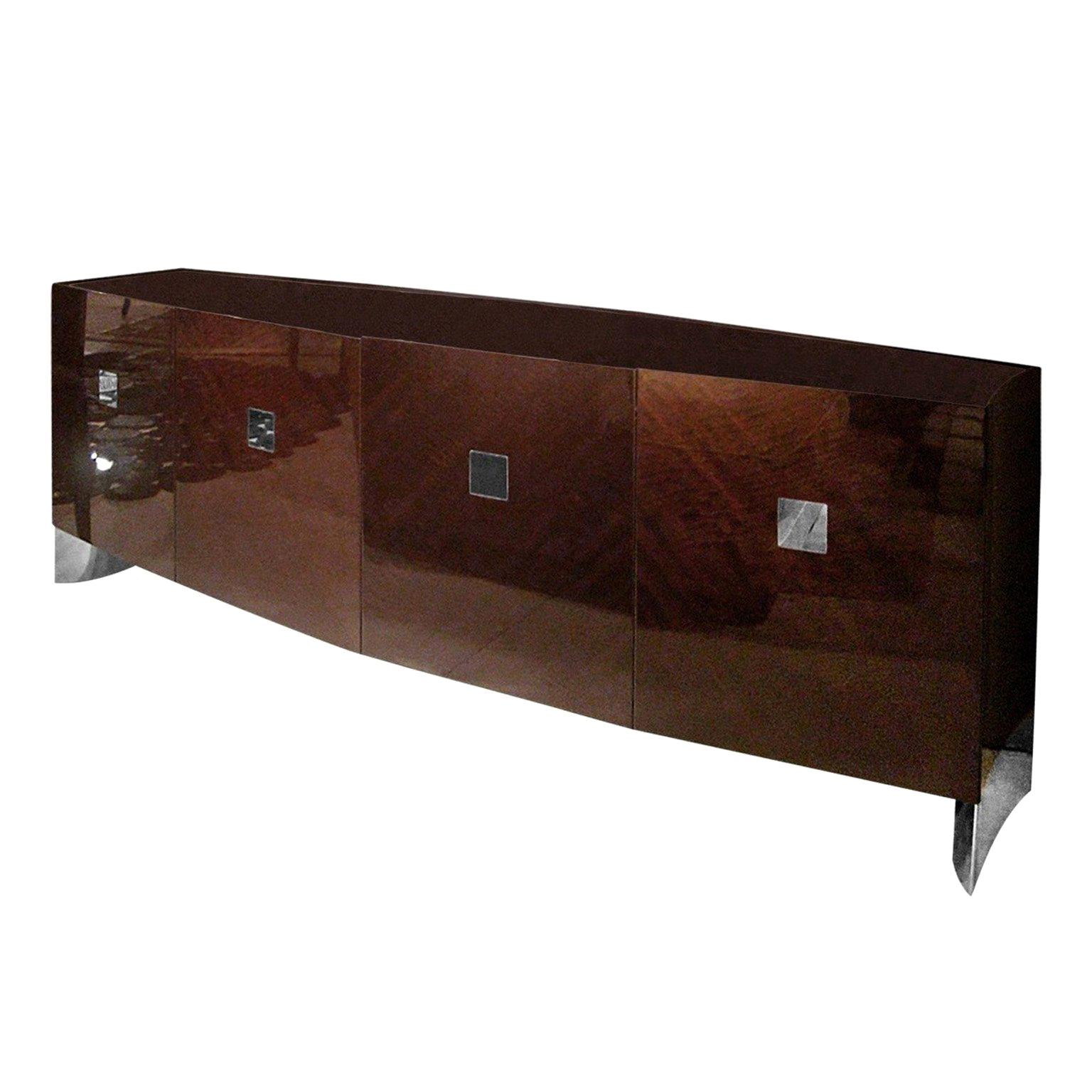 Giorgio Collection Vogue Eucalyptus Wood Buffet in High Gloss Finish For Sale