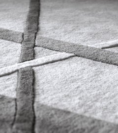 Giorgio Flavius Rectangular Carpet, Hand-Crafted Viscose from Italy