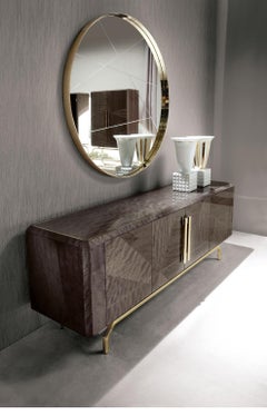 Giorgio Collection 'Infinity' Italian Makore Mahogany Buffet Sideboard