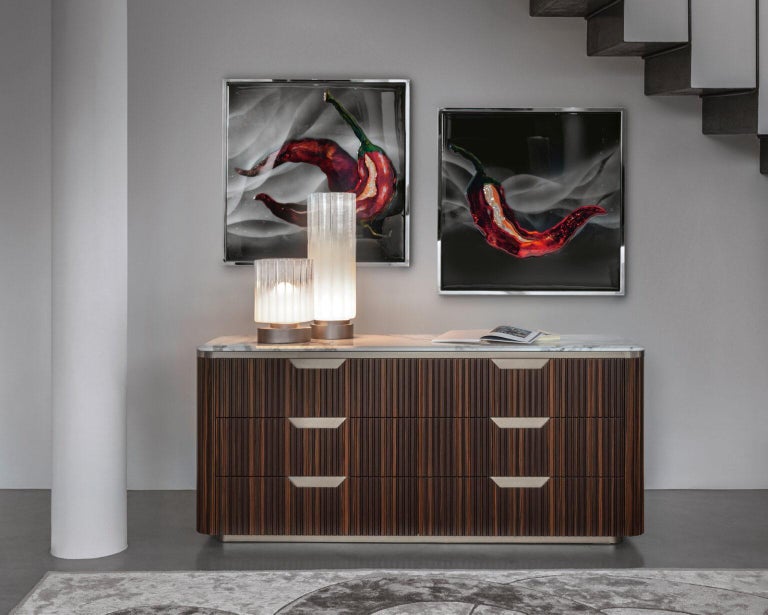 Giorgio Collection Luxor Dresser  Italian Luxury Dresser with Marble Top  For Sale at 1stDibs