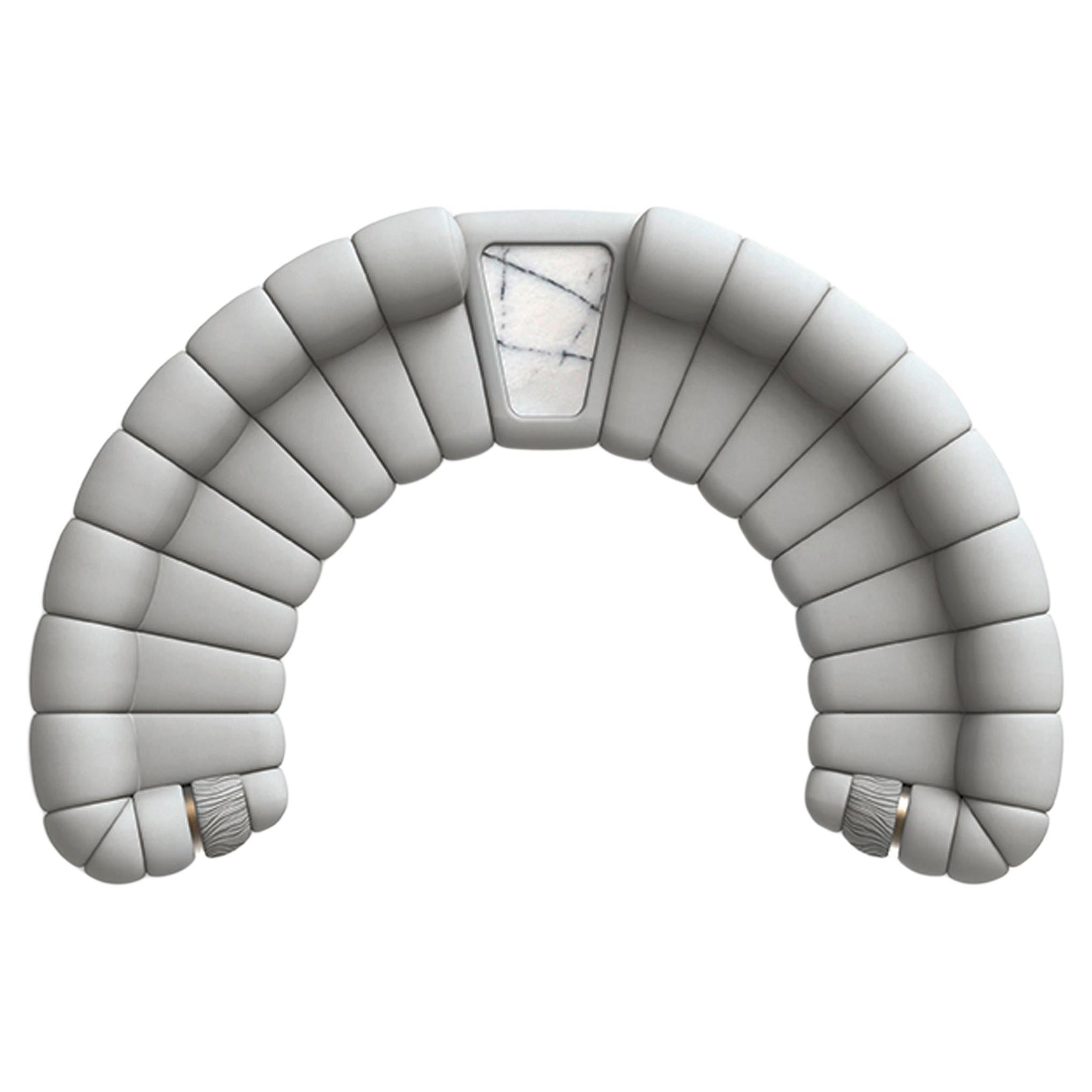 How do I measure a curved couch?