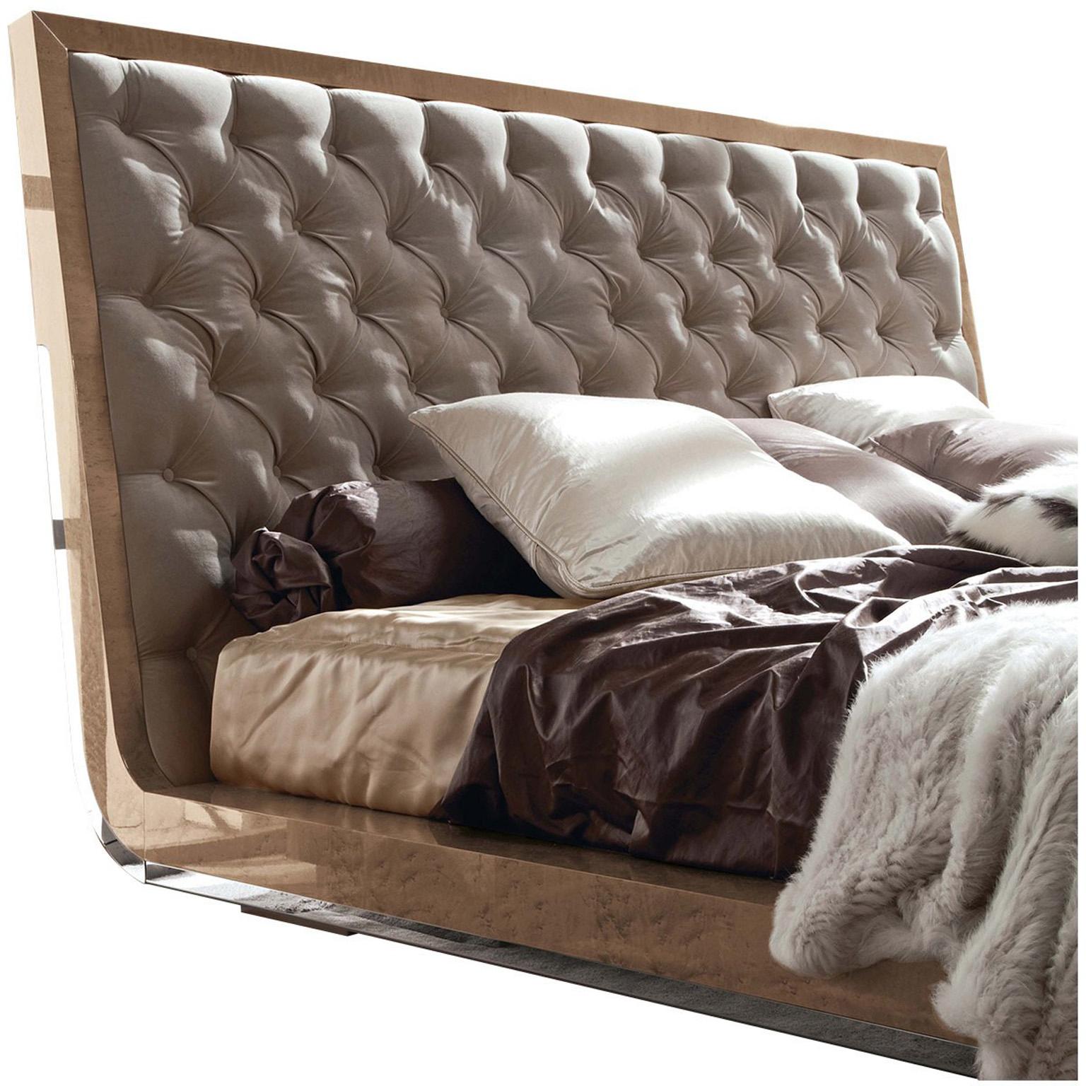 king size wood and leather headboard