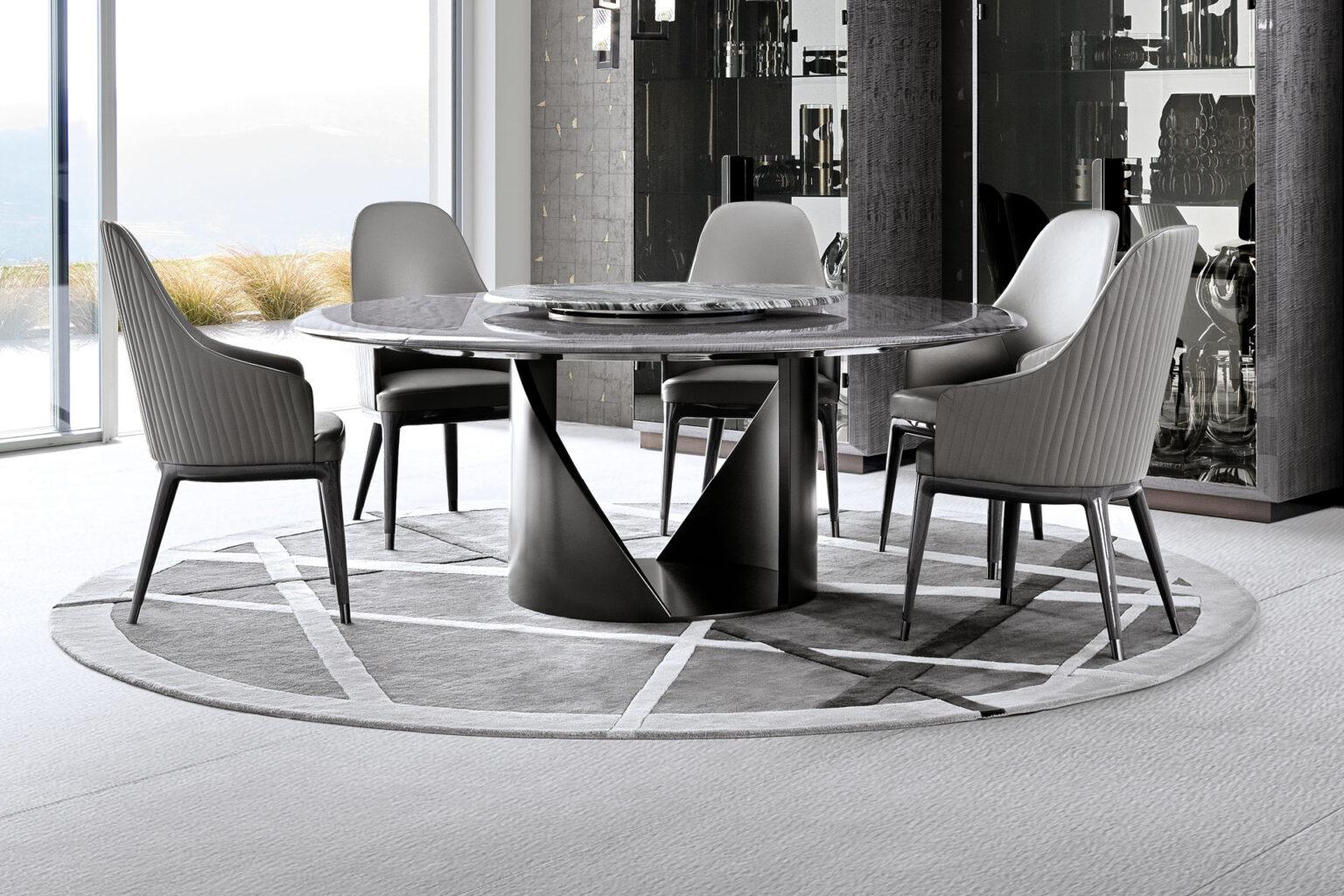 Tappeto Giorgio Collection'S con lavorazione tufting a mano in 100% viscosa. Su misura.
Tappeto Mirage Axius Round
Dimensioni: diam. cm. 320
Dimensioni: diam. 126