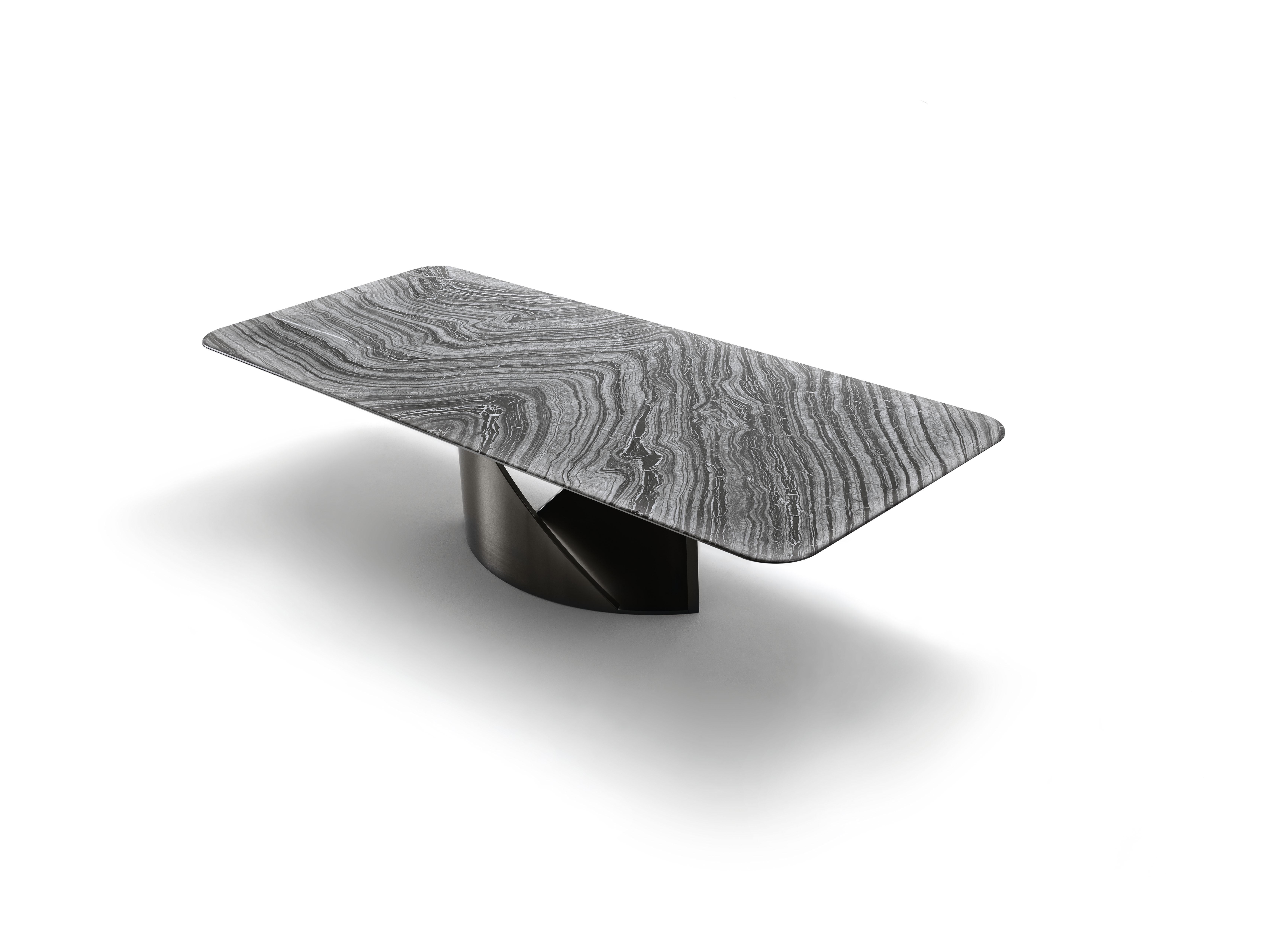 Art Deco Giorgio Collection Mirage rectangular table marble top For Sale