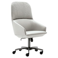 Sillón presidencial de piel Giorgio Collection Moonlight