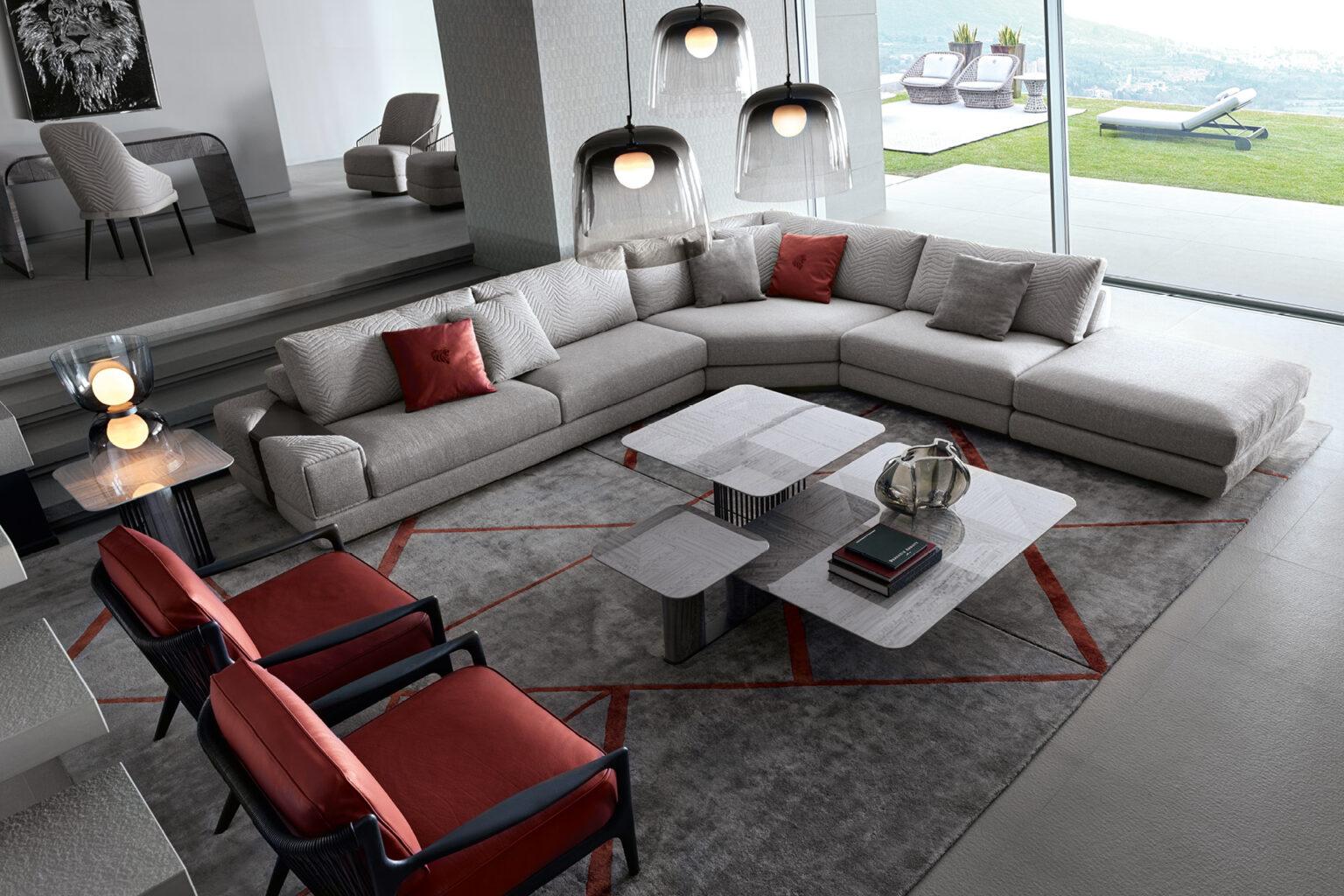 XXIe siècle et contemporain Giorgio Collection Table à cocktail triple Moonlight en vente