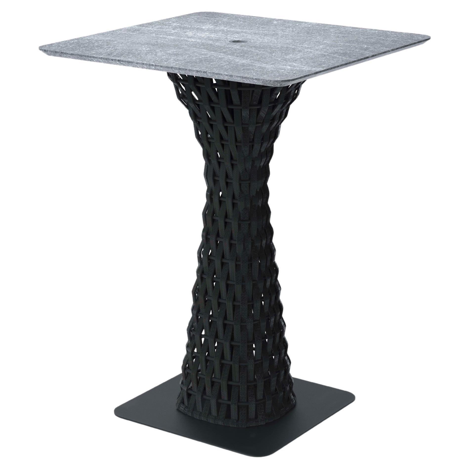 Giorgio Collection Outdoor Garden Bar Table with Stone Top For Sale