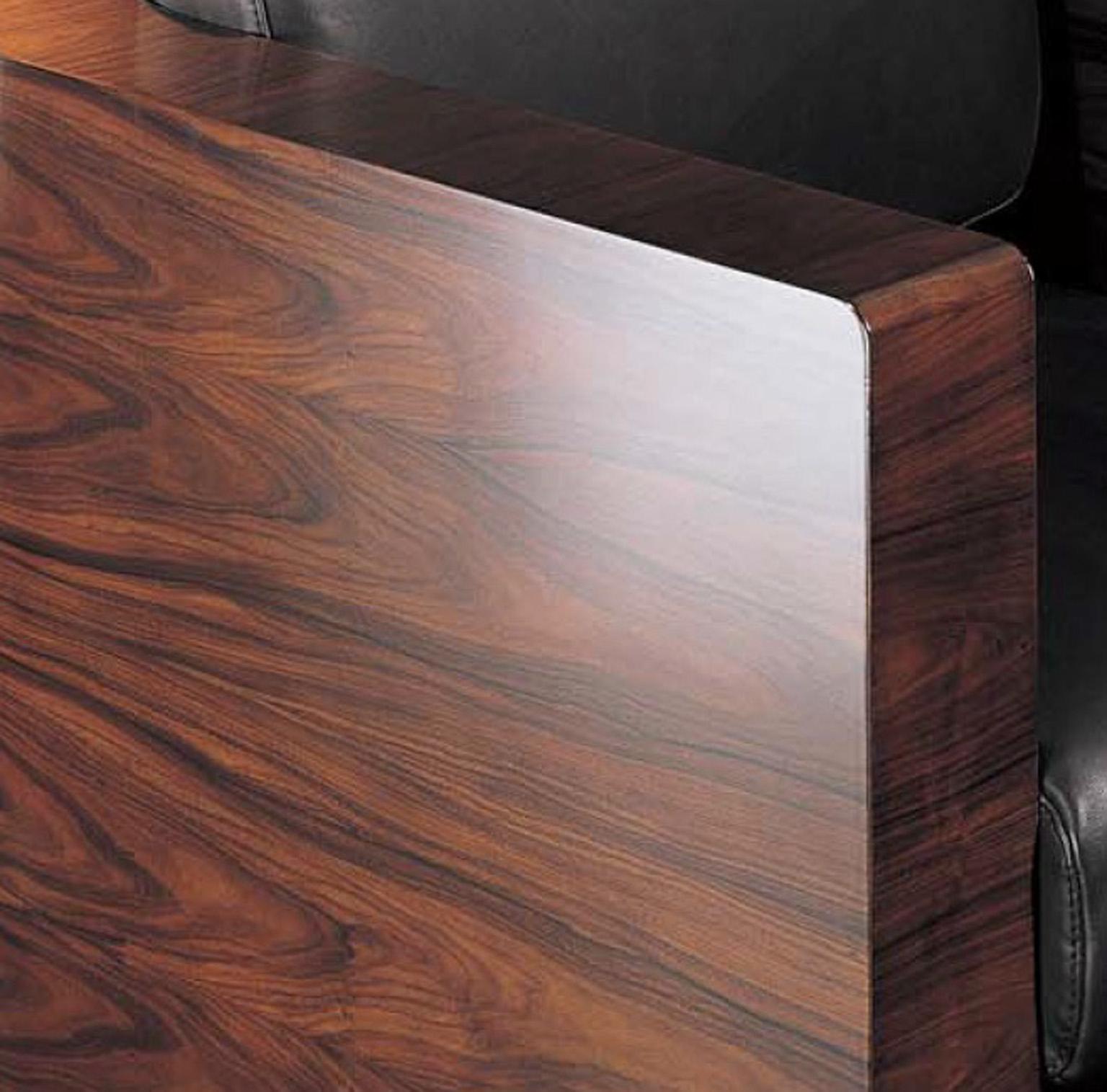 Hand-Crafted Giorgio Collection Paradiso Brazilian Rosewood Cocktail Coffee Table SatinFinish For Sale