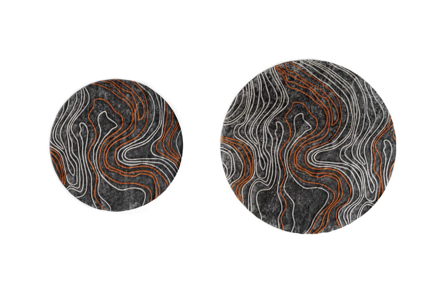 Fatto a mano Tappeto Tresor Collection Big Round di Giorgio Collection in vendita