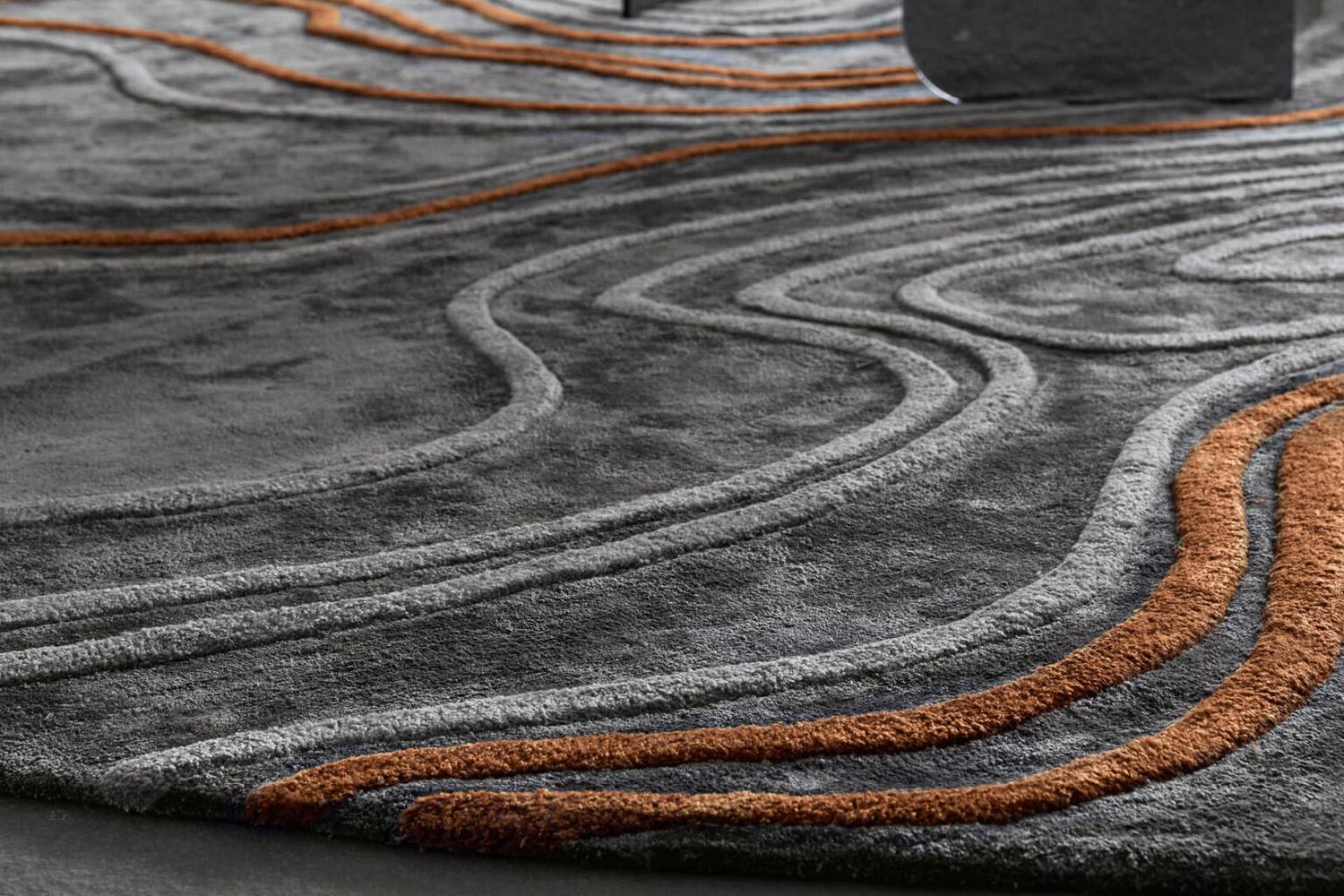 XXI secolo e contemporaneo Tappeto Tresor Collection Big Round di Giorgio Collection in vendita