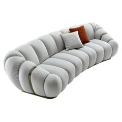 Canapé 3 places Tresor Italian Leather Curved de Giorgio Collection
