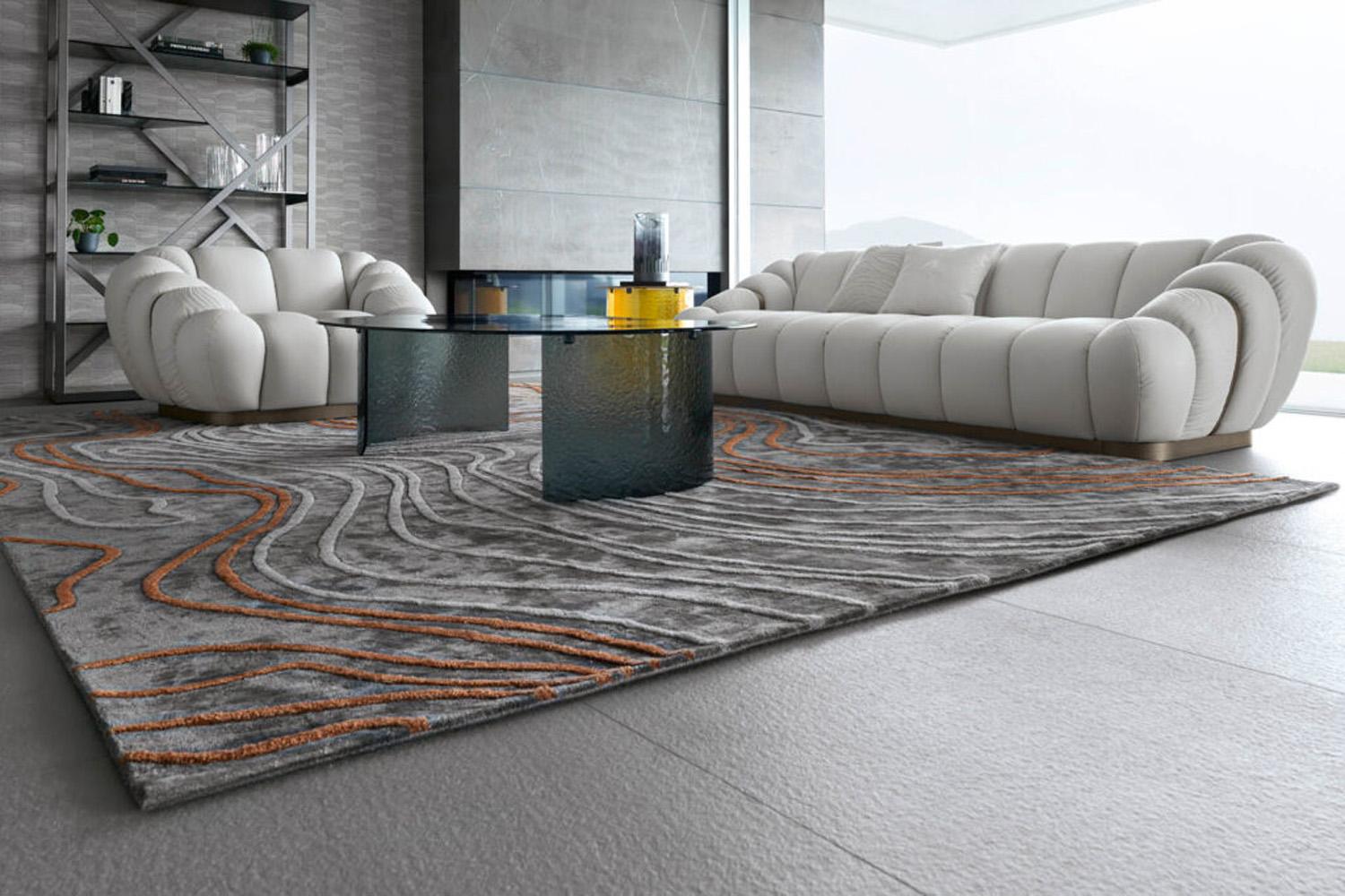 Alfombra rectangular Giorgio Collection Tresor Art Decó en venta