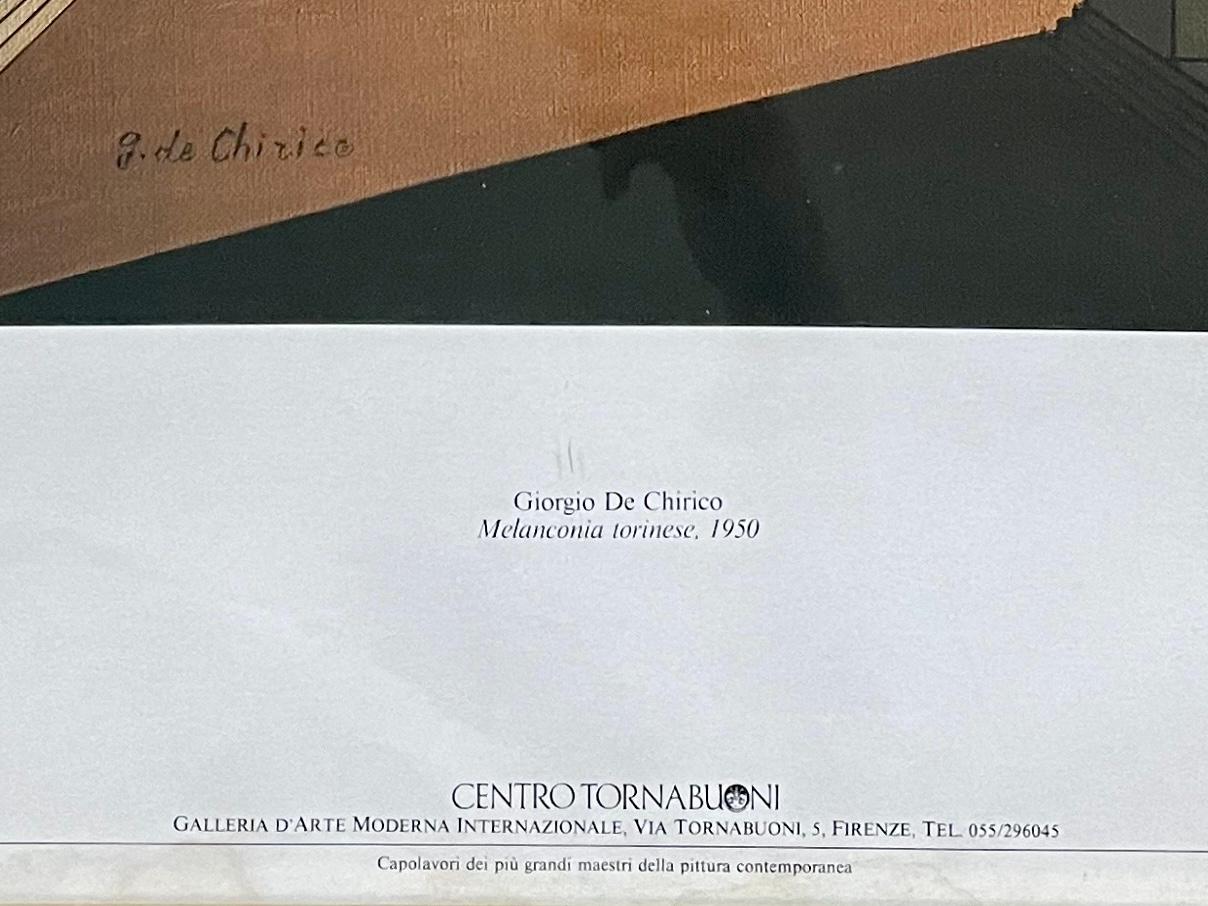 Giorgio De Chirico (1888-1978) Melanconia,torisch, 1950 (Italienisch) im Angebot