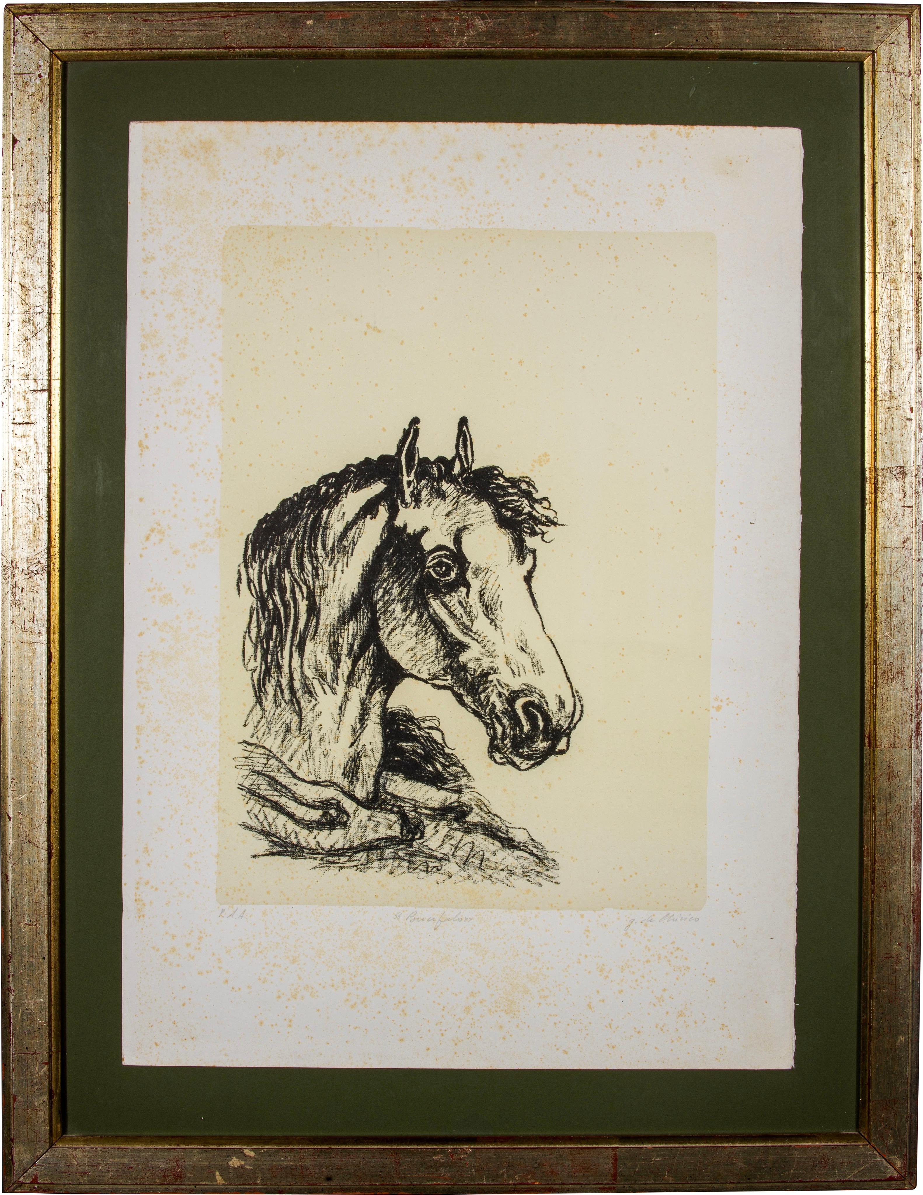 Italiano Giorgio De Chirico 1960 Litografia originale firmata in vendita