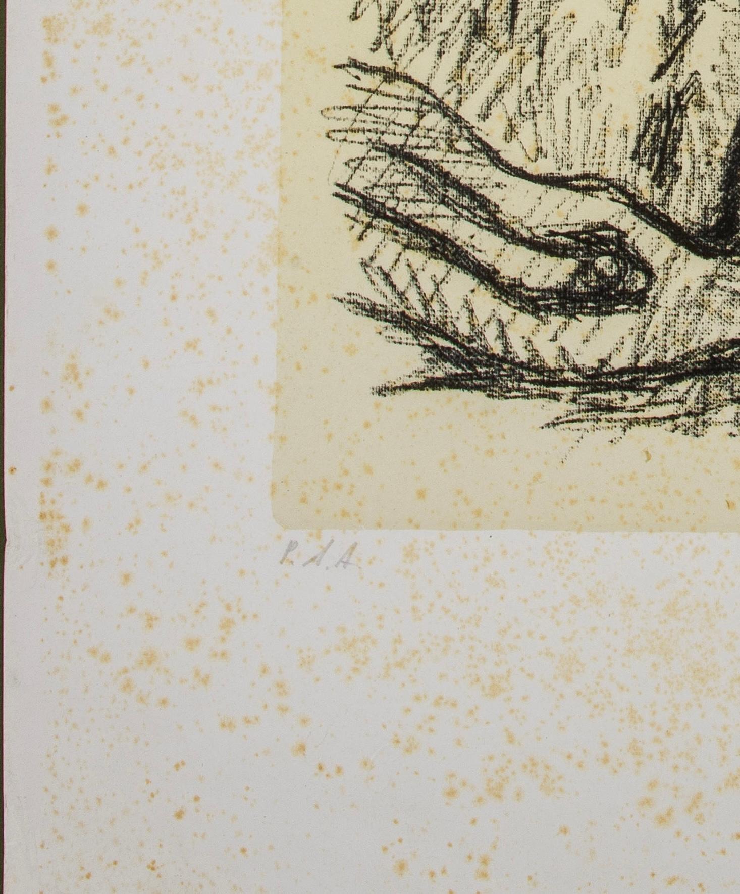 Giorgio De Chirico 1960 Litografia originale firmata In condizioni discrete in vendita a Roma, IT