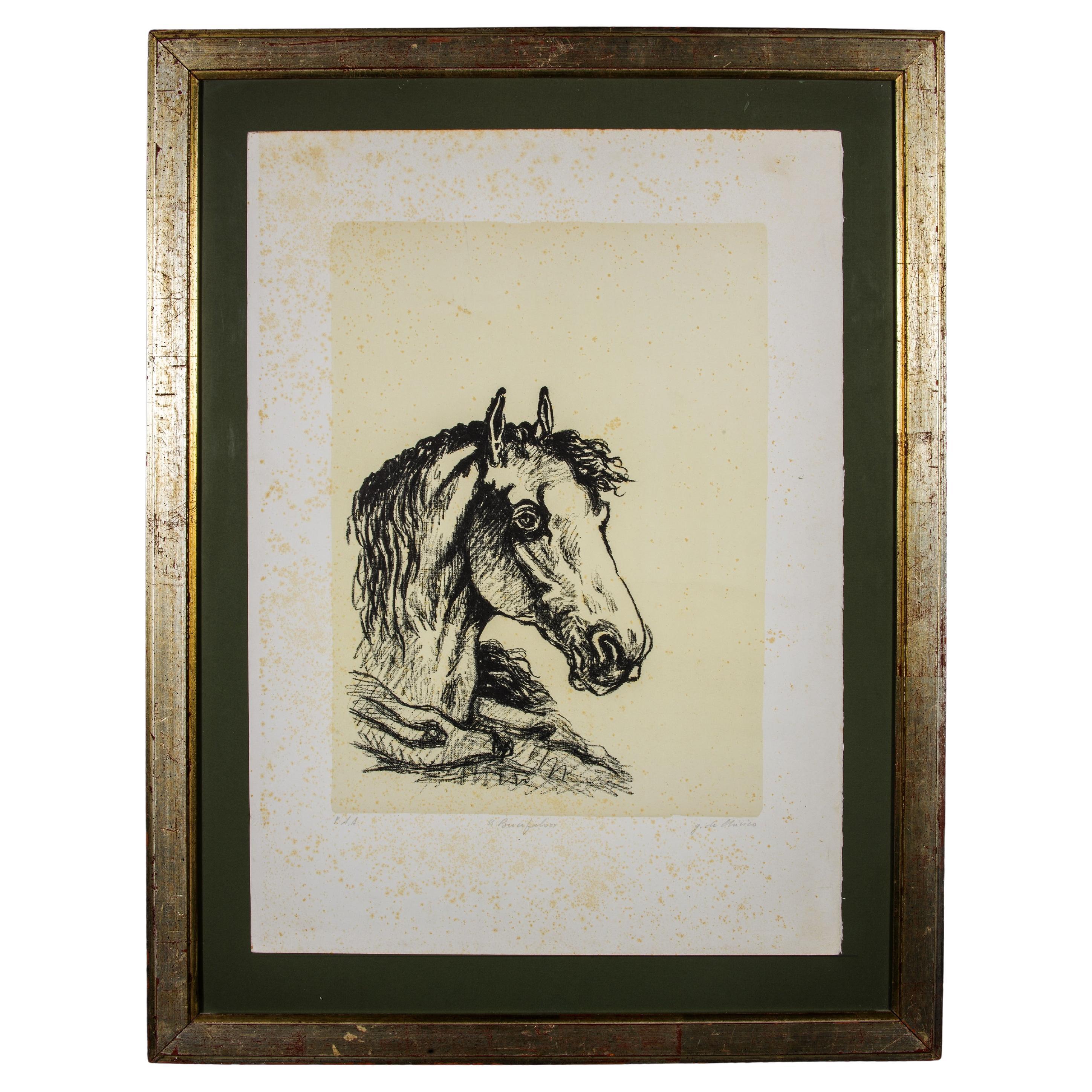 Giorgio De Chirico 1960 Litografia originale firmata in vendita