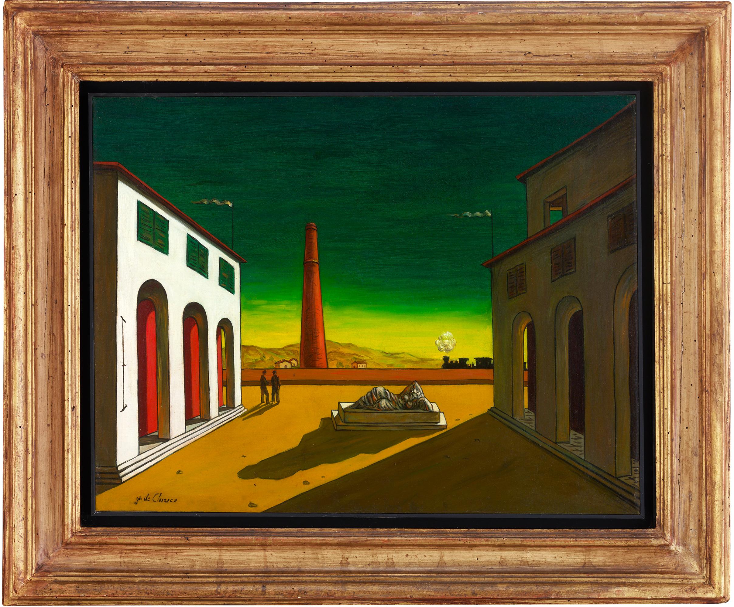Piazza d'Italia von Giorgio de Chirico – Painting von Giorgio De Chirico