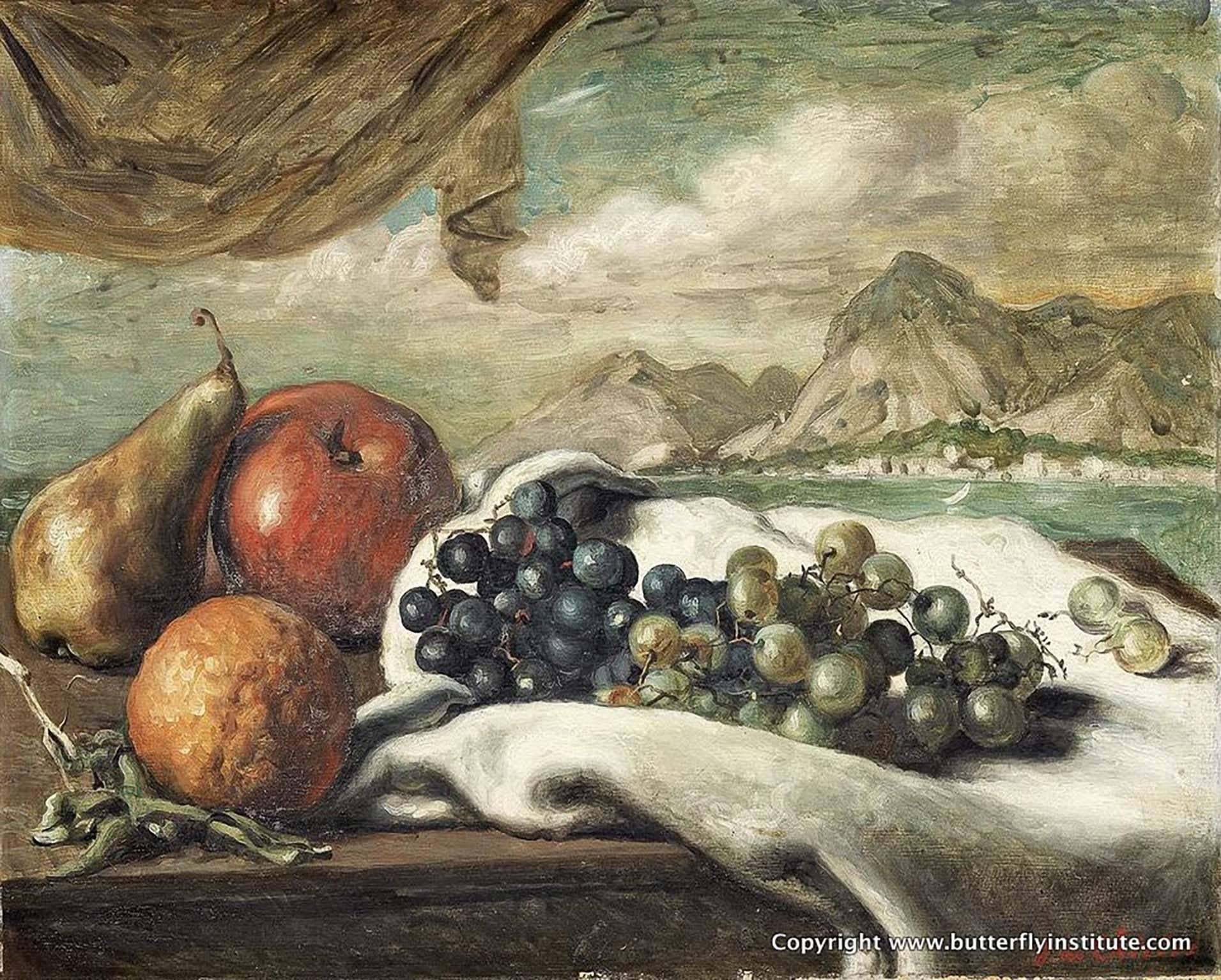 Giorgio De Chirico Still-Life Painting -  Still life on the sea