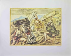 Briareus und die Zyklopen – Offsetdruck im Vintage-Stil von Giorgio de Chirico – 1962