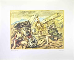 Briareus und die Zyklopen – Offsetdruck im Vintage-Stil von Giorgio de Chirico – 1962