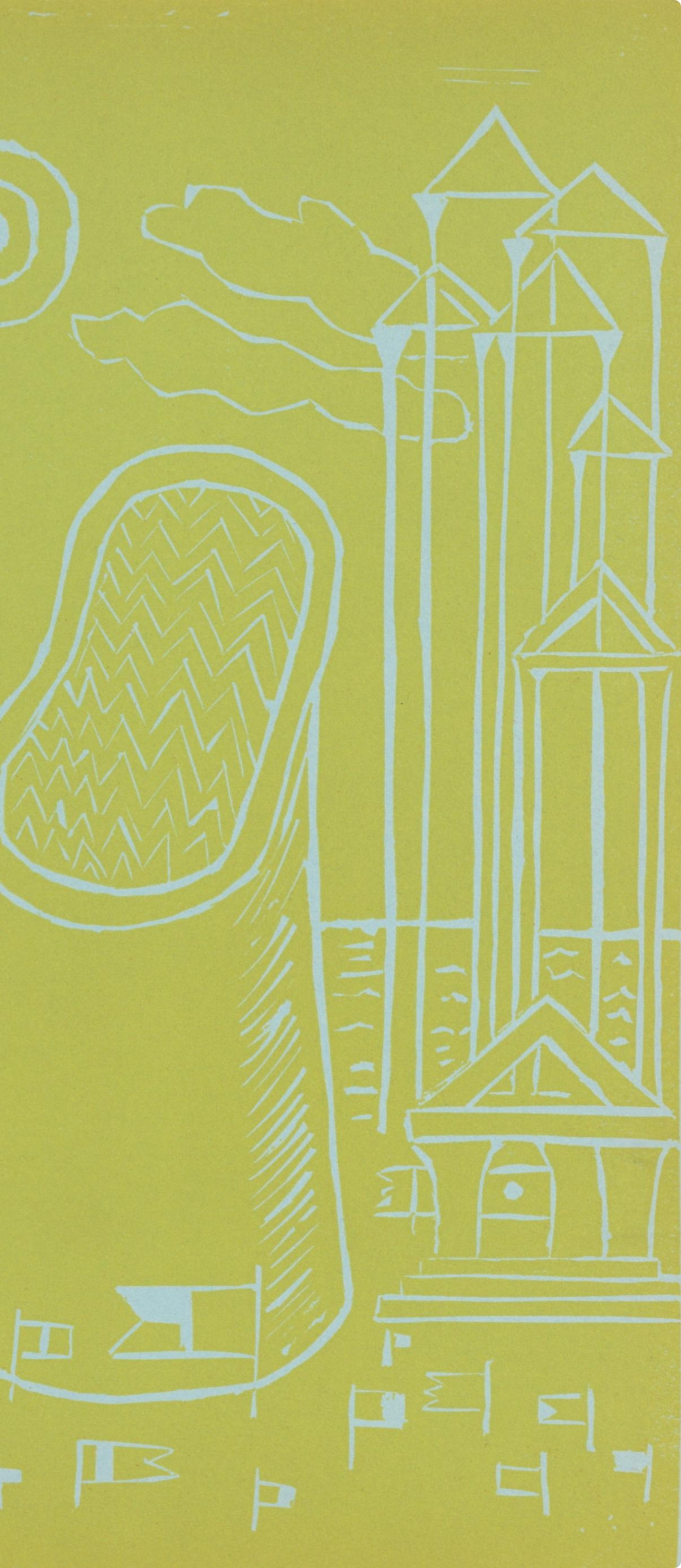 Linocut on vélin paper. Inscription: Unsigned and unnumbered, as issued. Good condition. Notes: From the volume, XXe Siècle, n°4, Christmas 1938. Published and printed under the direction of Gualtieri di San Lazzaro, éditeur, Paris, by Société
