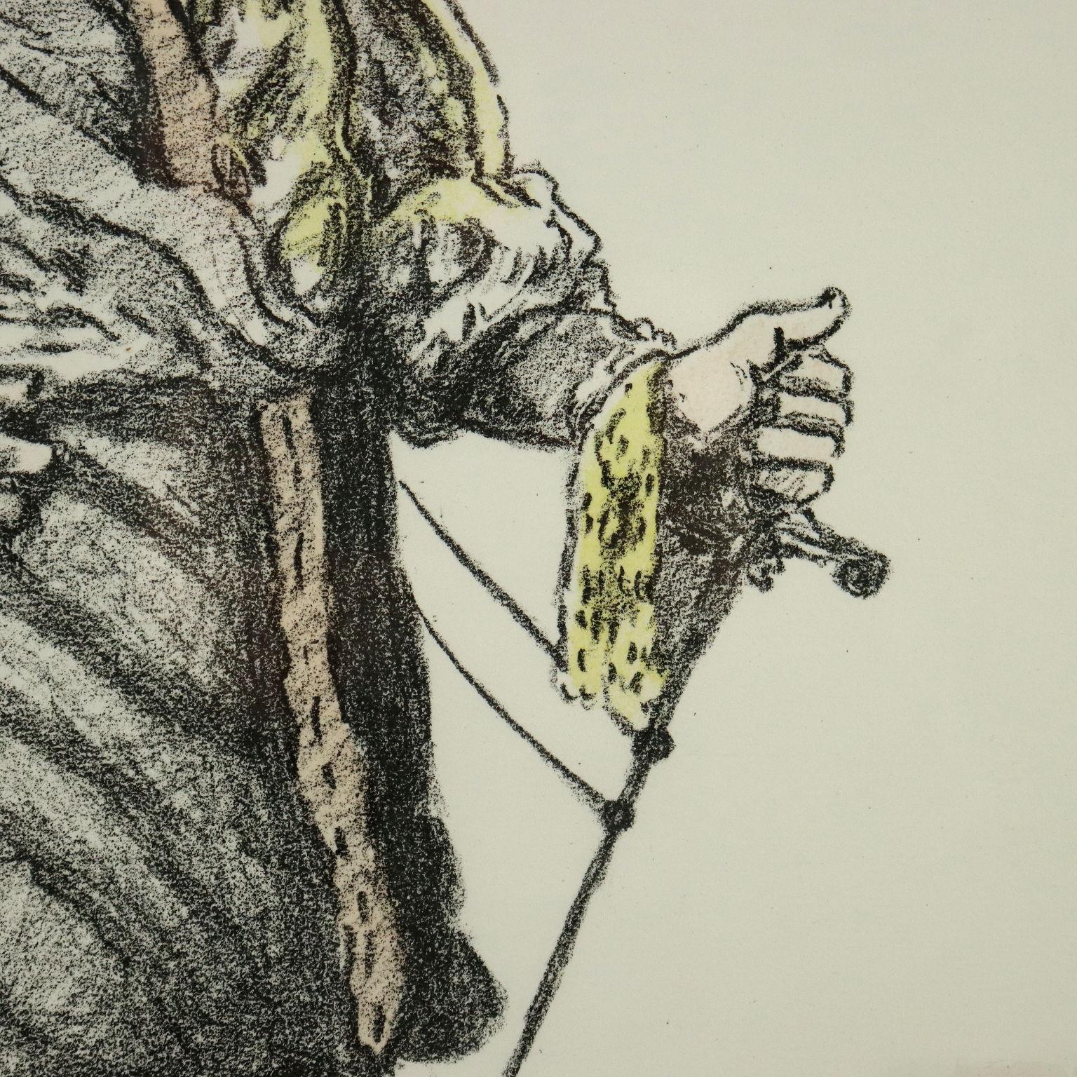 Giorgio De Chirico ( 1888 – 1978 ) – Autoritratto – hand-signed lithograph –1970 For Sale 4