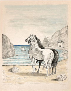 Giorgio de Chirico (1888–1978) – Hand-coloured lithograph on Japon paper – 1970