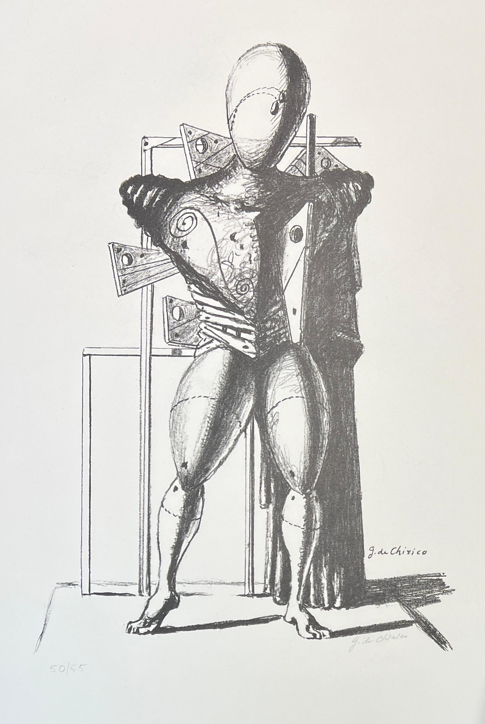 Giorgio De Chirico (1888-1978) - Il Trovatore - Hand signed lithograph