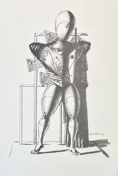 Giorgio De Chirico (1888-1978) - Il Trovatore - Litografia firmata a mano