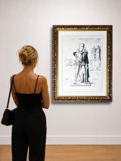 Giorgio De Chirico (1888-1978) - Il trovatore - litografia su carta japon - 1969