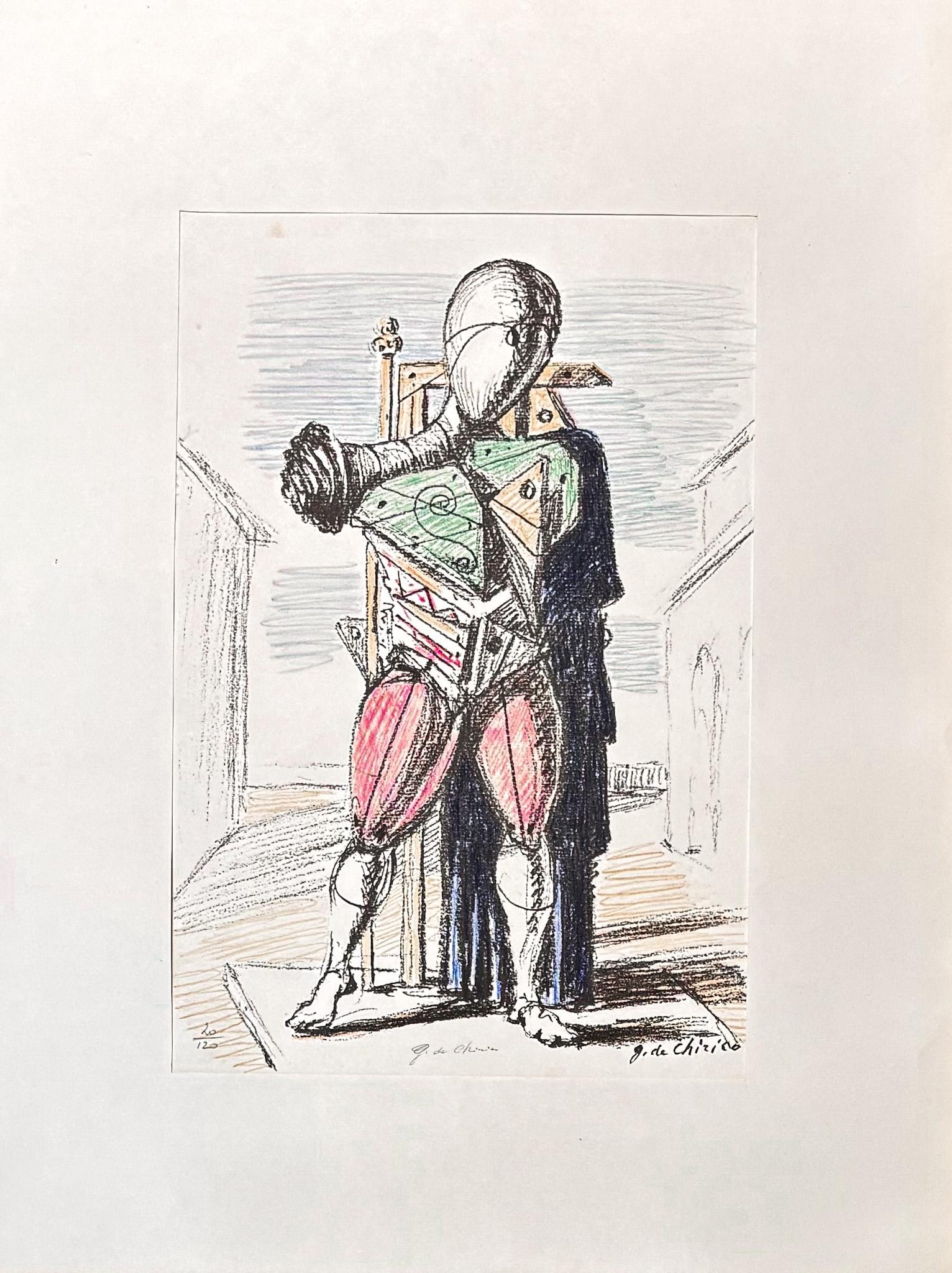 Giorgio De Chirico (1888–1978) - Manichino - 6-colour lithography - 1964 For Sale 1